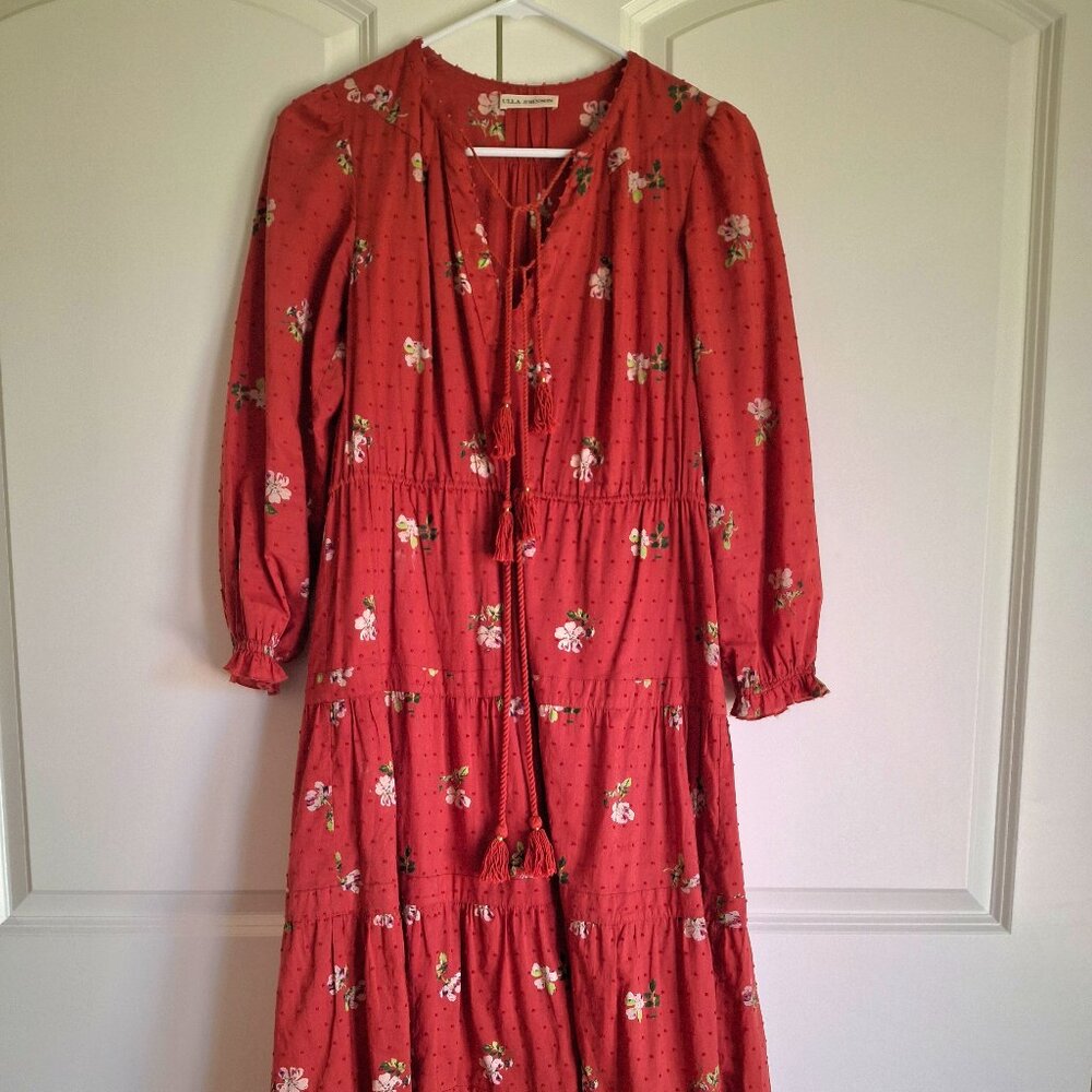 ​Ulla Johnson Floral Tiered Midi Dress - Size 0